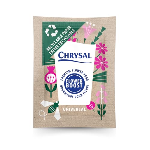 Chrysal Flower Boost - Recyclable Paper Flower Food - Increase Vase Life with Our Floral Supplies for Fresh Flowers - Flower Arrangements Supplies - Ideal Florist Supplies (200 ct)