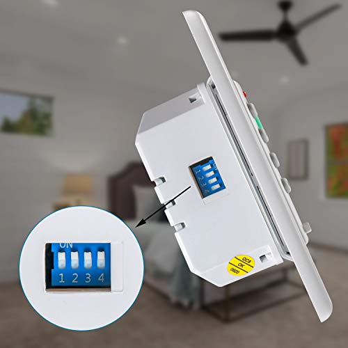 Eogifee Universal Ceiling Fan Wall Control 3 Speed Wall Mounted Fan Control Full Range Dimmer Uc-9050T Chq9051T… thumb #2