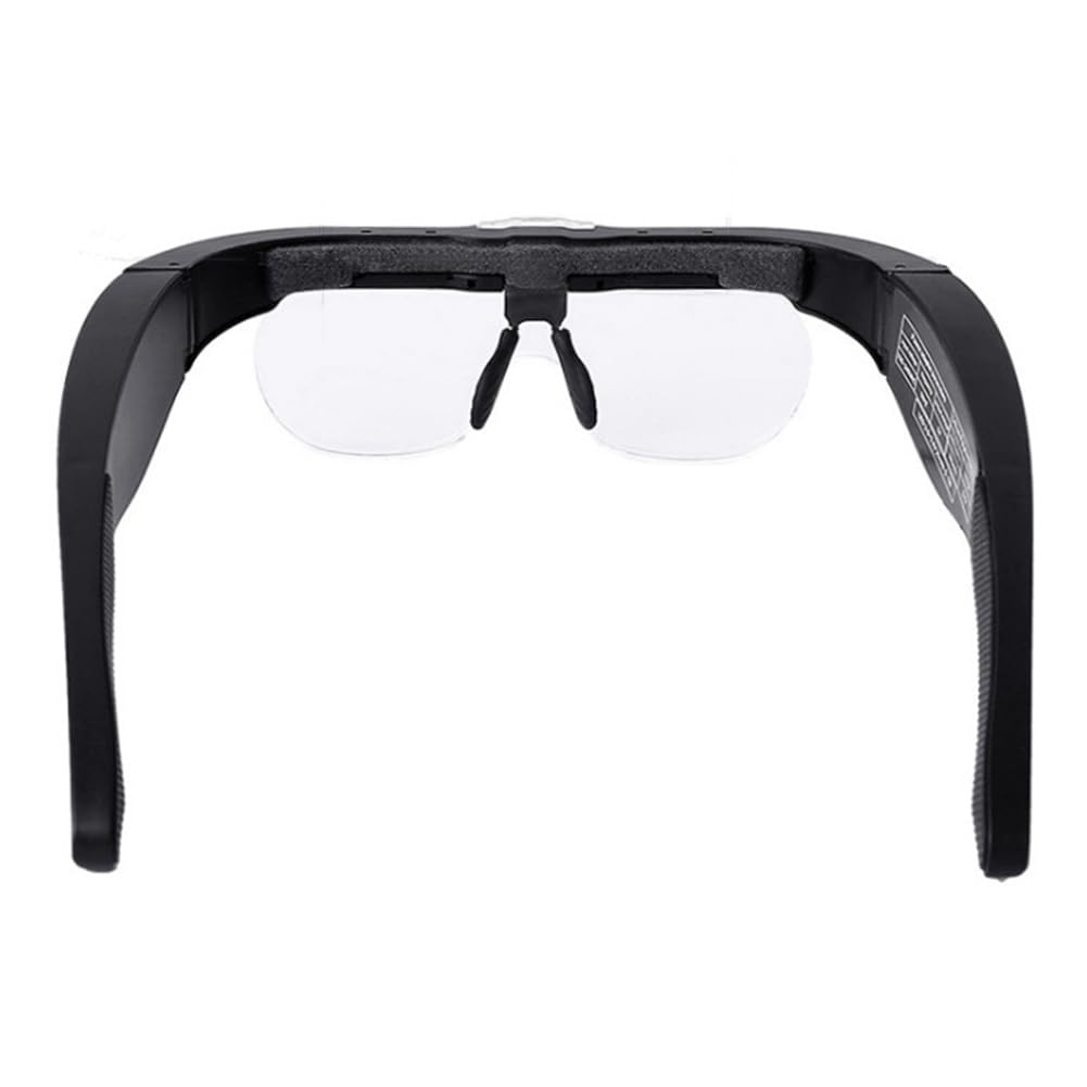 Loupe Frontale ESynic Avec LED - 5 Lentilles Interchangeables (1.5X à 3.5X) - Idéale Pour Réparations, Couture, Bijoux Et Travaux De Précision