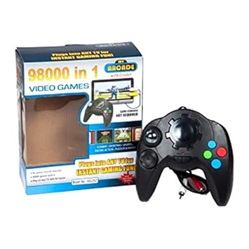 CHAURASIA Sellers,98000 in 1 Built-in Video Game Portable 8 Bit TV Console for Kids - Black (Play on Any TV with AV Inputs)