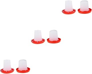 iplusmile 3 Sets Chick Waterer Quail Waterer Poultry Waterer Chicken Water Feeder Cups Poultry Automatic Water Feeder Chick Food Container Automatic Feeder for Chickens Chick Feeder Bucket