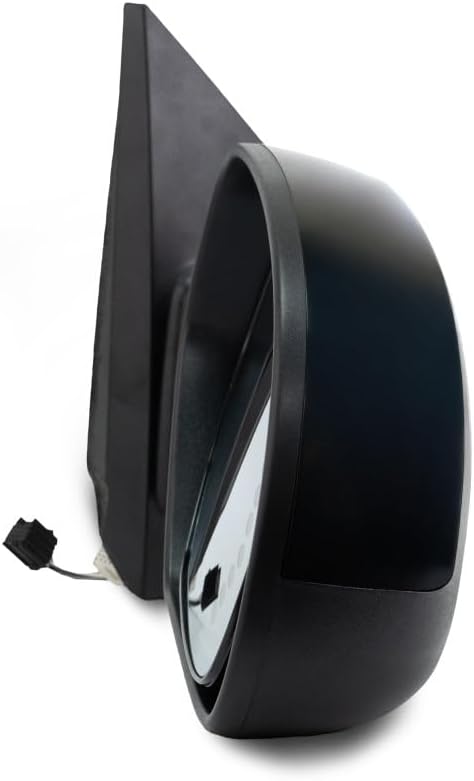 For GMC Yukon XL 1500 2007-2014 Door Mirror Passenger Side | Power | Heated | Power Folding | w/Memory | Signal Light & Puddle Light | 2 Caps | Paintable/Textured Black | For 25779849 | GM1321377