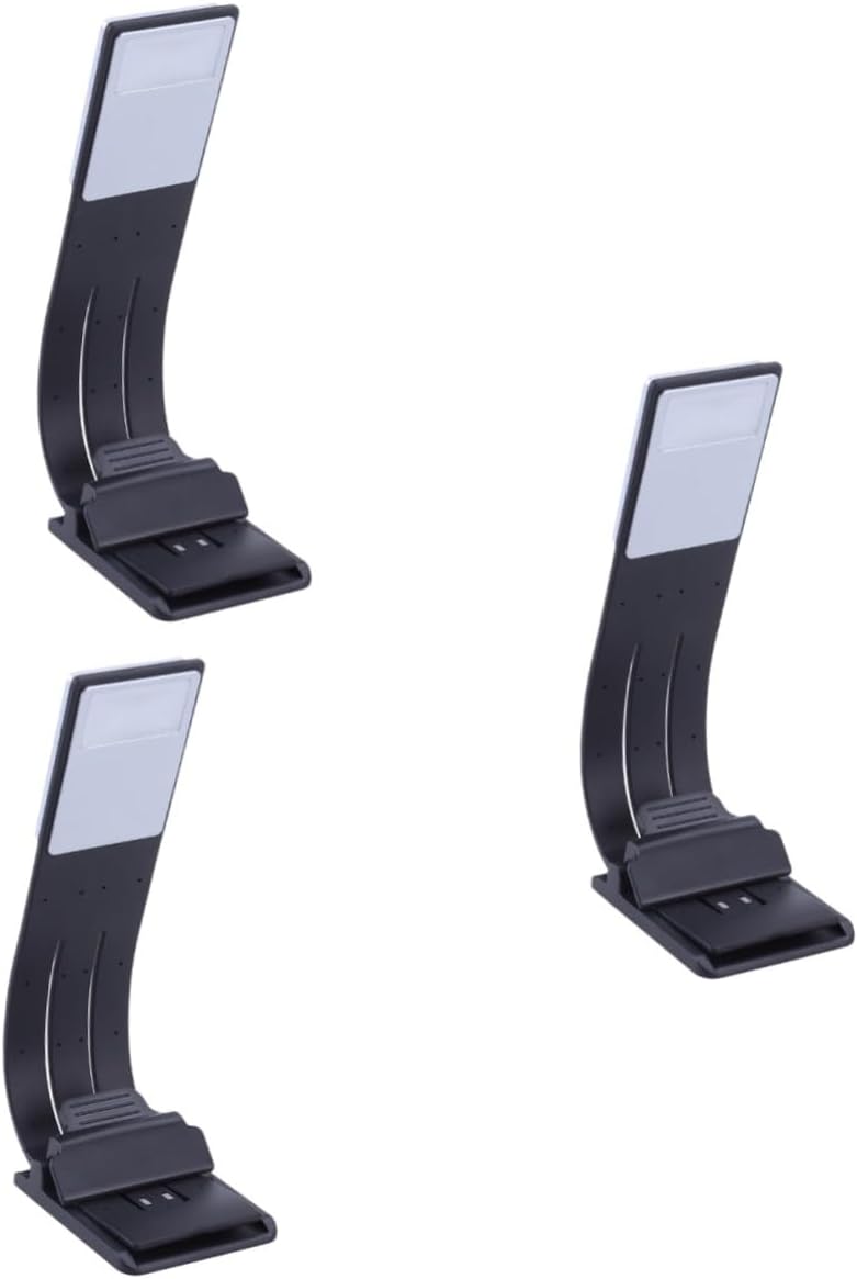 Uonlytech 3pcs Bunk Bed Light Magnet Clip Noir Black in USB Charging Clip Reading Light Clear Reading USB Lamp for Portable Night Book