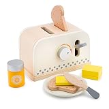 New Classic Toys Toster z Akcesoriami Zabawka Edukcyjna, Wielokolorowy, Od 3 Lat