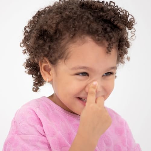 14k Yellow Gold Tiny Cubic Zirconia 9mm Hoop Earrings For Toddlers and Girls - Little Girls Cubic Zirconia Hoop Earrings - Small CZ Hoops For Young Girls2