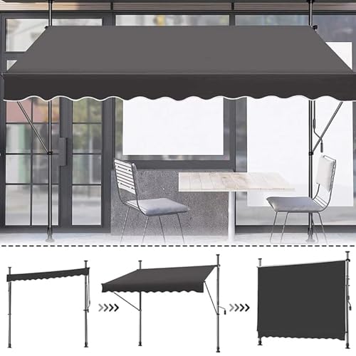 Auvent de patio rétractable réglable pour solutionner le soleil direct