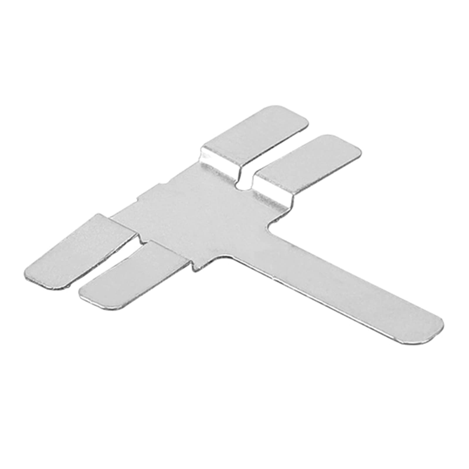 CHENZILIN 100 Pieces T-Shaped Nickel Sheet for Battery Nickel Plated Steel Sheet Improve Work Efficiency Low Resistivity