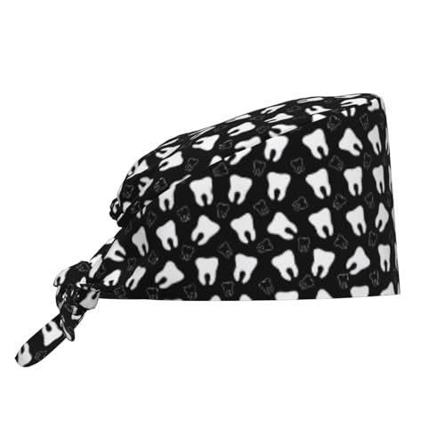 Image of Surgical Caps Men Women, Scrub Cap with Sweatband Adjustable