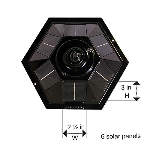 GAMA SONIC Windsor Bulb Solar Lamp Post, 96 Inch, Outdoor LED Solar In Ground Light, Black (GS-99B-S)