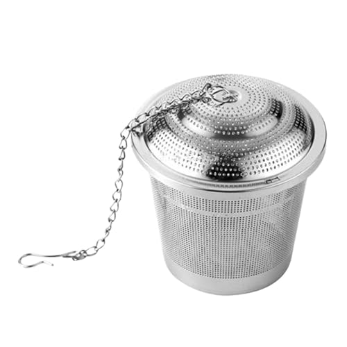 1 Piece Stainless Steel Chain Tea Leaf Infuser Filter, Strainer Ball Mesh (4.5CM)
