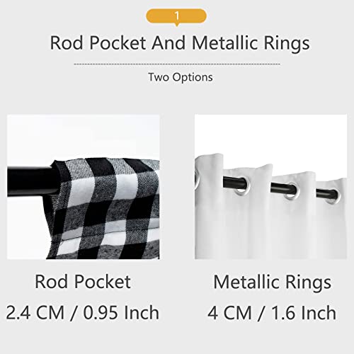 LucaSng Spesso Tenda di voile Traslucido