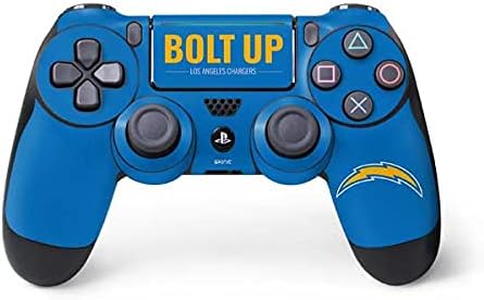 Vista 16 de Skinit - Skin para juegos para PS4 Pro/Slim Controller – licencia oficial NFL Los Angeles Chargers Retro Logo