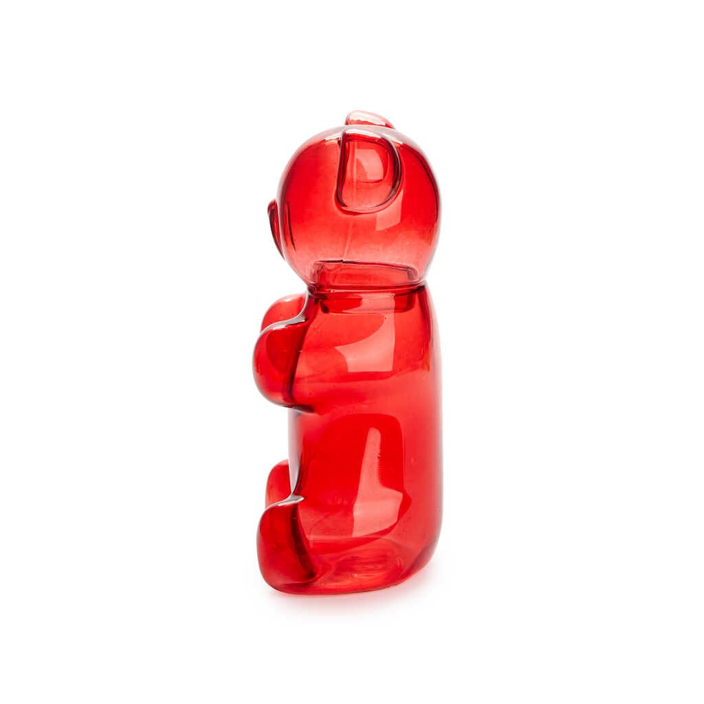 Balvi Sucrier Yummy Bear Couleur Rouge en Forme de Bonbon Ourson Verre 250 ML