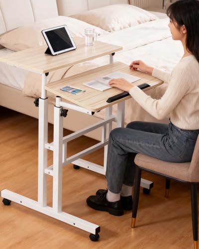 Poste de travail debout roulant réglable en hauteur bureau mobile - 5