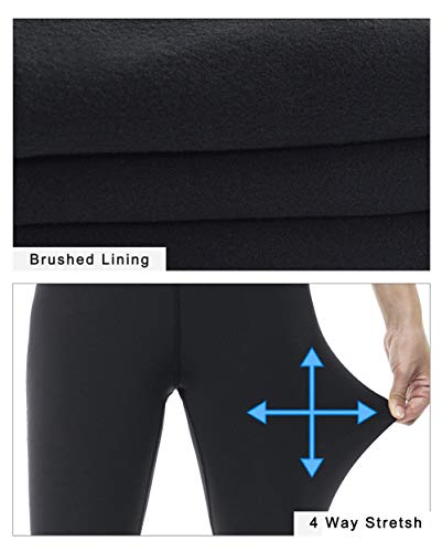 image for Dragon Fit High Waist Fleece Lined Yoga Leggings with 3 Pockets,Tummy 