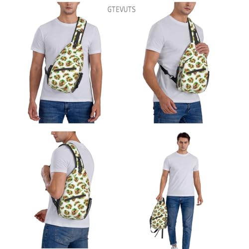 Taco Sling Backpack Chest Bag Crossbody Shoulder Bag Gym Cycling Travel Hiking Daypack For Men Women3