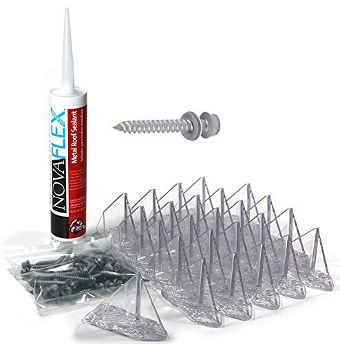 SnowBreaker Snow Guards 25 pieces for Metal Roofs (Screw Mounted)