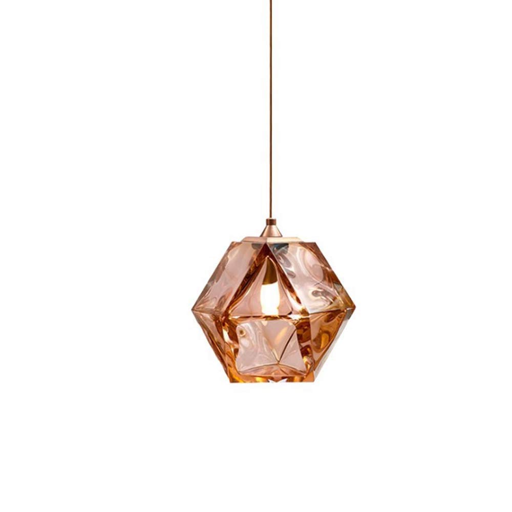 Lámpara de cristal moderna ideal para iluminar mesas de comedor y cafeterías