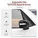 SQQP Exterior Side Rearview Mirror Caps Cover Trim Fit for Jeep Renegade 2016-2025(Black)
