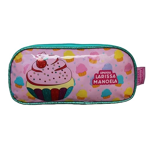 Estojo Duplo Da Larissa Manoela Up4you Luxcel Cor Rosa