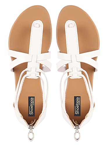 Girls' Black Gladiator Flat Sandals4