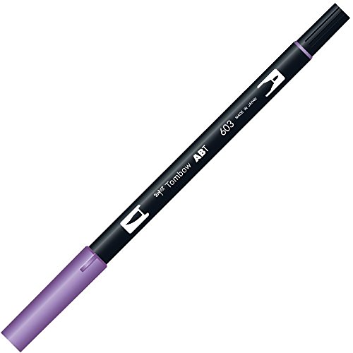 トンボ鉛筆 筆ペン デュアルブラッシュペン AB-T ペリウィンクル 6本 AB-T603-6P