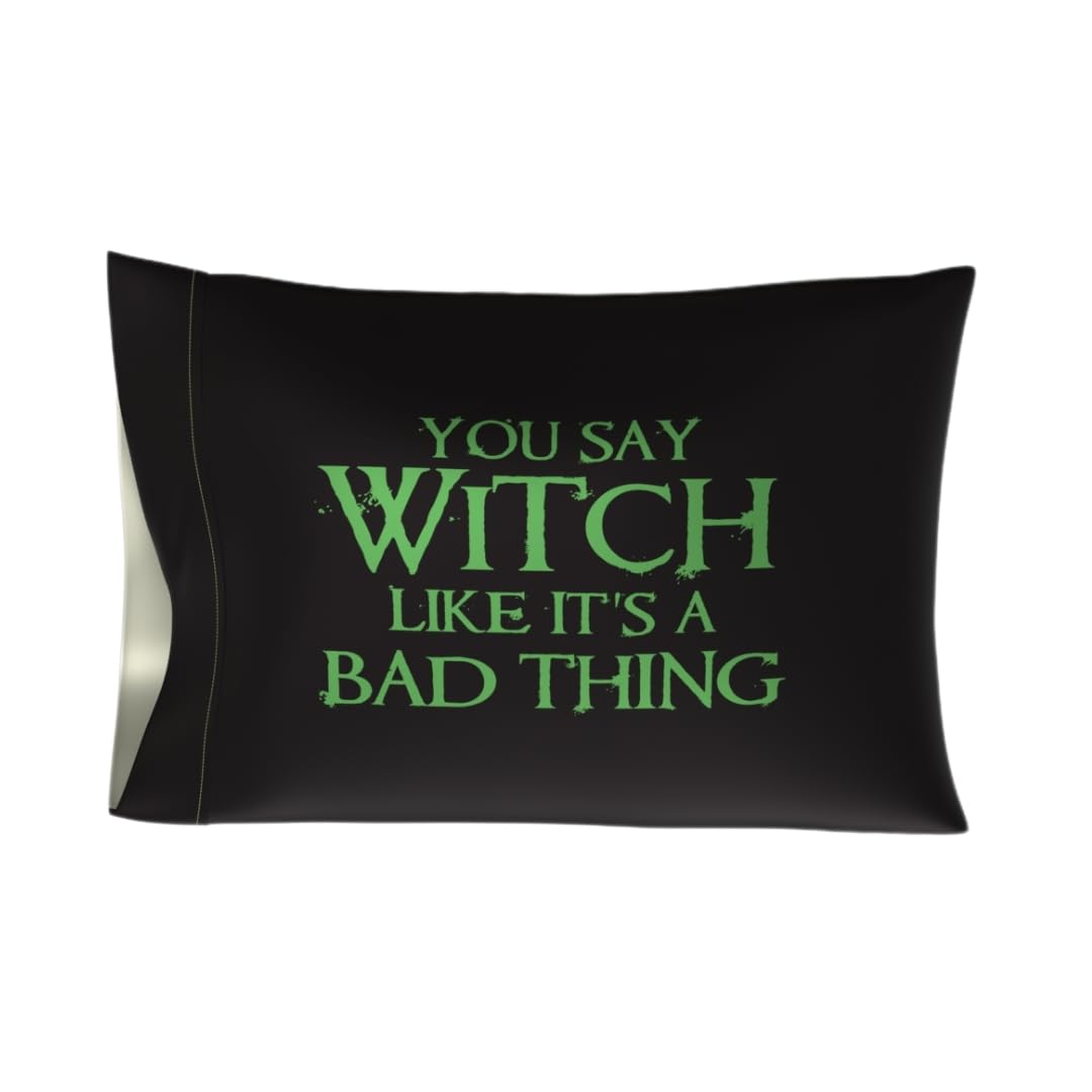 Franco Collectibles Wizard of Oz Wicked Witch Beauty Silky Satin Standard Pillowcase Cover 20x30 for Hair and Skin, (Officially Licensed Product)