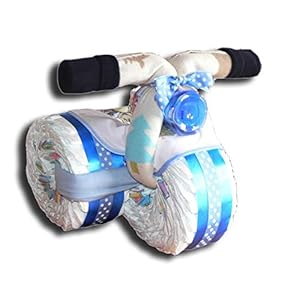 Luiertaart magie – luierdriewieler luiertaart jonge meisjes en neutraal babygeschenk babyshower doop geboorte souvenir…