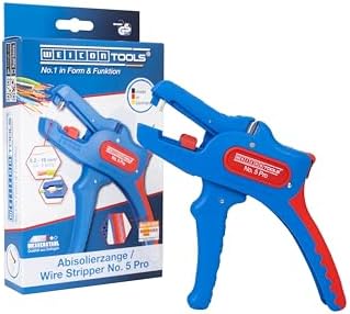 WEICON TOOLS Automatische Abisolierzange No. 5 Pro, Abisolierer für Kabel von 0,2 - 16 mm², Seitenschneider, Made in Germany WEICON TOOLS Automatische Abisolierzange No. 5 Pro, Abisolierer für Kabel von 0,2 - 16 mm², Seitenschneider, Made in Germany