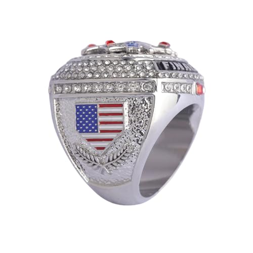 Image of 2 pcs Pack or 12 pcs Pack Softball Championship Trophy Ring Award Gift for Tournament Champion Team palyers Awards Trophy on Side Size 9.5