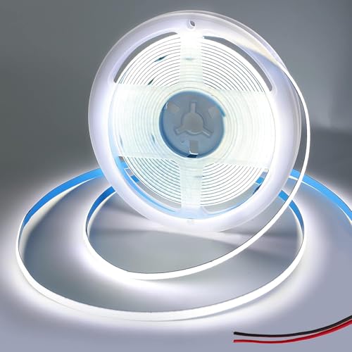 Tira LED COB 12V 3M Luz Fría 6000K 400 LEDs/M 5mm miniatura 1