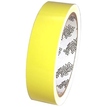 TAPEPLANET 3 mil 1 inch x 10 Yards Light Yellow Outdoor Vinyl Tape