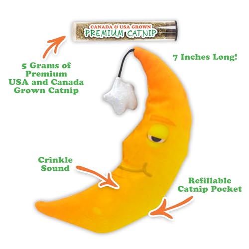 Meowijuana | Sleepy Time Bundle | Get Hung Moon and Stars and Mice Dreams | Promotes Play and Cat Health | Includes Organic Catnip | Feline and Cat Lover Approved