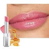 evpct Pink Honey Lipstick Tinted Lip Balm, Moisturizing Tinted Lip Oil Stick Lipstick for Older Women, Sheer Lightweight Hydrating Nourishing Shine Tinted Lip Balm Color Gloss Tint Stain, 02 Pink
