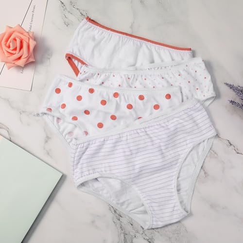 Buyless Fashion Girls Panties Assorted Colors Soft Cotton Brief Underwear 4 Pack3