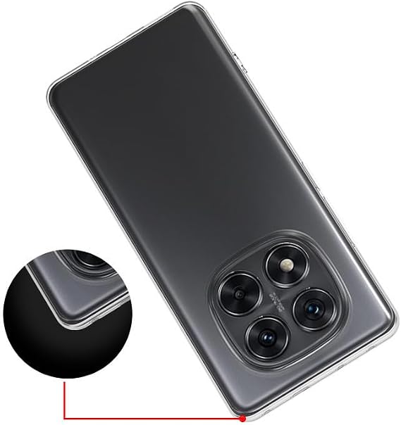 Coverzone Xiaomi Redmi Note 14 Pro Plus ile uyumlu Kılıf Süper Esnek Yapılı Kamera Korumalı Toz ve Kirden Koruyan Silikon Süper Şeffaf Kapak