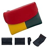portefeuilles cuir femme 👝【Style et fonctionnalité】 : Choisissez parmi 10 couleurs vives (bleu, violet et plus) pour correspondre à votre style. 1 grand emplacement pour billets, 6 emplacements pour cartes, 2 fenêtres pour pièces d'identité, 2 poches zippées pour pièces de monnaie et une fermeture éclair ! Organisation tout-en-un. Parfait pour le travail, les voyages ou une soirée.