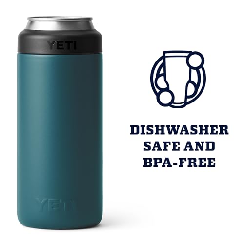 Image of YETI Rambler 12 oz. Colster Slim Can Insulator for the Slim Hard Seltzer Cans, Agave Teal (NO CAN INSERT)