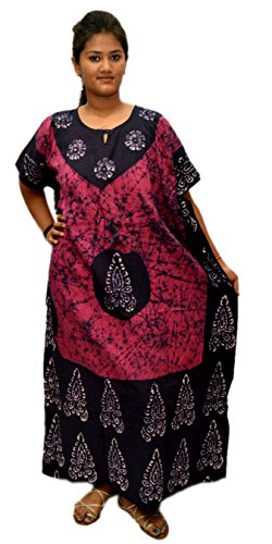 Cotton Kaftan Dress Maxi Long Tunic Batik One Size4