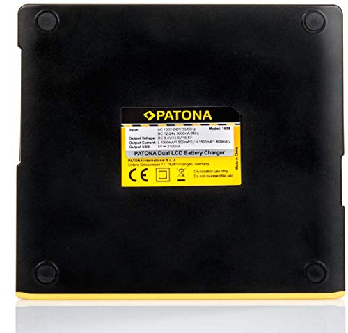 PATONA LCD Dual Ladegerät kompatibel mit Akku Canon LP-E4 LP-E4N LP-E19 - Image 4