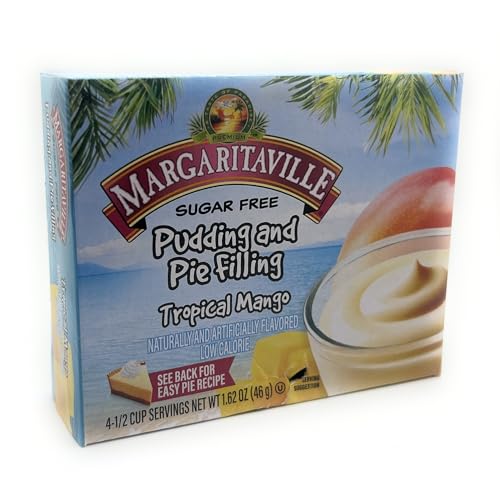 Margaritaville Sugar Free Instant Pudding and Pie Filling Mix 1.62oz - 1 box (Tropical Mango)