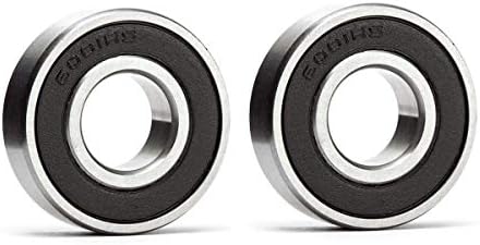 6001-2RS Bearing 12x28x8mm, C3, Rubber Sealed Steel 2-Pack