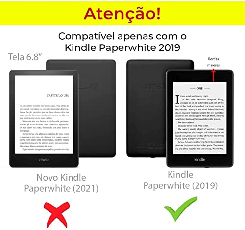 Capa Kindle Paperwhite 10a geração (2019) - WB Ultra Leve à Prova D'aguá Sensor Magnético Silicone