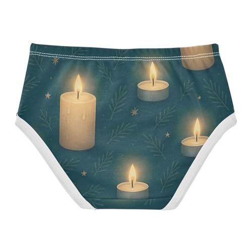 Girls' Training Panties Comfort Color for Kid Seamless Candles Pattern2