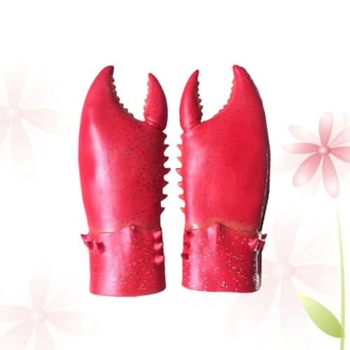 Guantes de látex rojos cómodos para evitar rigidez en disfraces espeluznantes 7