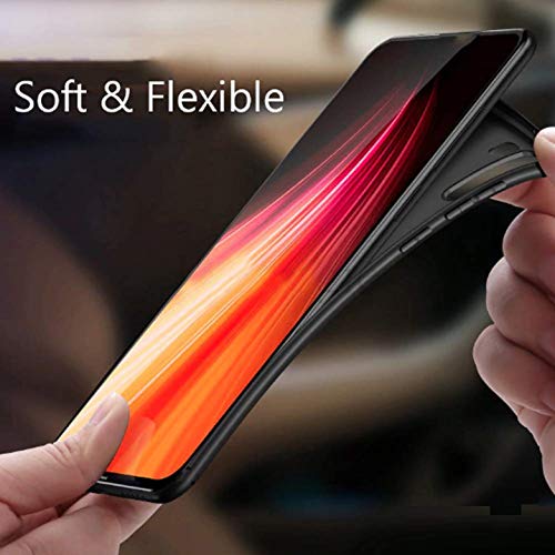 Image of WOW IMAGINE OnePlus Nord Ultra Slim Soft Rubberised Back Cover | Matte Silicone Flexible Camera Protection Back Case for 1+ OnePlus Nord - Black