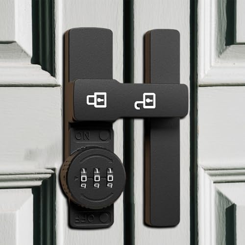 Serrure de sécurité pour porte à code mécanique à trois chiffres robuste - 4