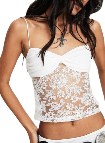 トップス MURRAL Floating flower lace camisole top 41BiHZp2LHL.jpg