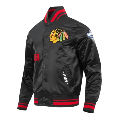 Image of Pro Standard Mens NHL Old English Satin Jacket