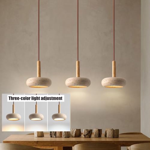 Sedtonmu Japanische Wabi Sabi Natürliche Pendelleuchte LED Gelbe Höhlenstein Hängelampe Verstellbare Schlinge Für Schlafzimmer Restaurant Wohnzimmer Geschäft Bar Kronleuchter,D